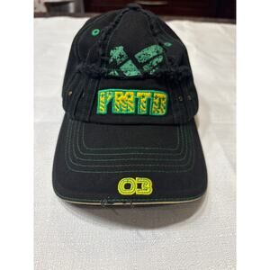 IMT'D Black Baseball Hat with Green Graphics